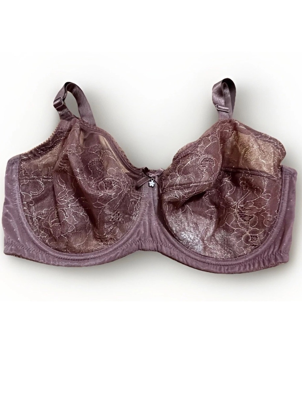 Wacoal Retro Chic Bra Full Figure Underwire Lace Floral - 36D